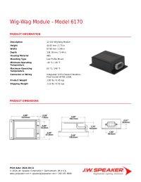 Product Spec Sheet